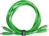 UDG Ultimate Dual RCA-RCA Green 3m