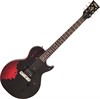 V120 Icon - Distressed Black over Cherry Red