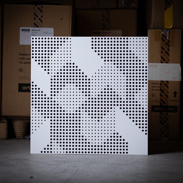 Artnovion Komodo W - Absorb Blanc, Lack/Trä, 60x60 5st B-stock