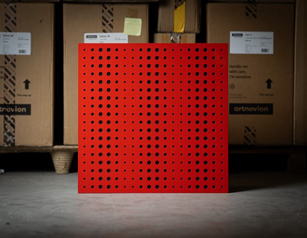 Artnovion Kea W - Absorb Rouge, Röd blank, Lack/Trä, 60x60 6st B-stock