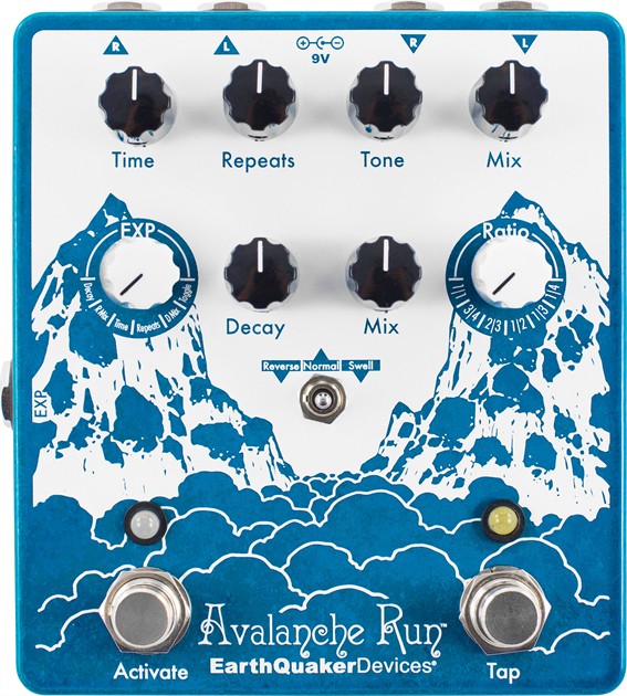 EarthQuaker Devices Avalanche Run Stereo Delay & Rev w/ Tap Tempo V2