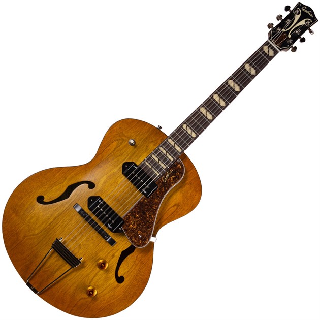 Godin 5th Avenue Jumbo P90 Harvest Gold