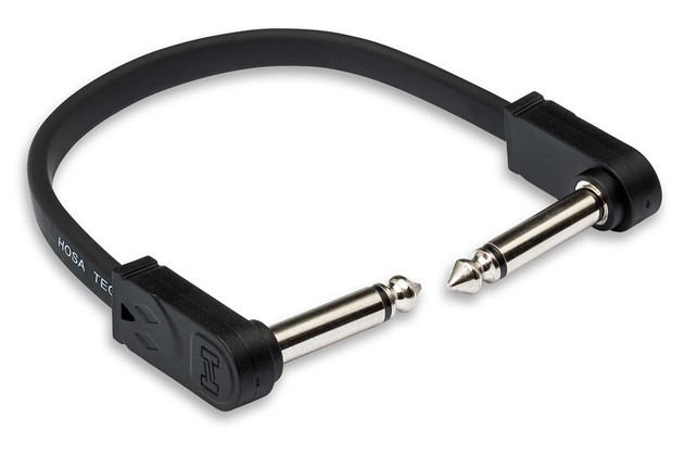 HOSA CFP-106 Flat Patch Cable Angled TS 15cm