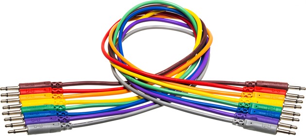 HOSA CMM-830 Patch Cables 8x Mini TS 28cm