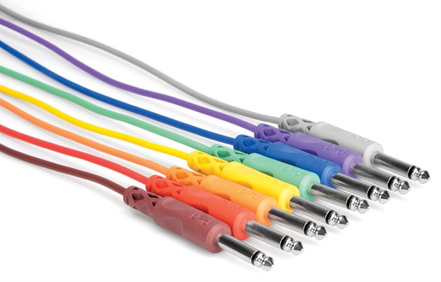 HOSA CPP-830 Patch Cables 8x TS 28cm