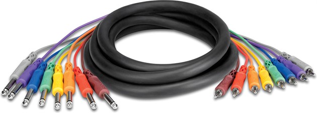 HOSA CPR-802 8x TS - 8x RCA 2m