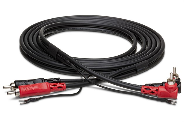 HOSA CRA-203DJ Dual RCA - Dual Angled RCA 3m