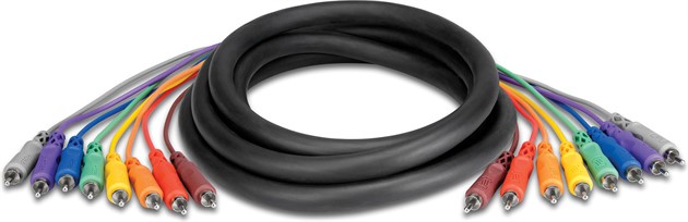 HOSA CRA-802 8x RCA - 8x RCA 2m