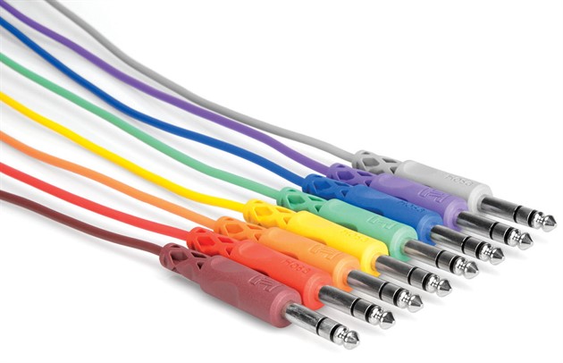 HOSA CSS-830 Patch Cables 8x TRS 28cm