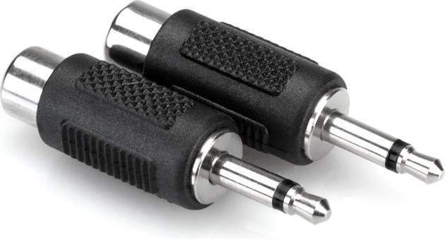 HOSA GRM-114 RCA Female - Mini TSM Adapter 2-Pack
