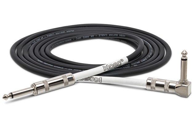 HOSA GTR-215R Guitar Cable TS-Angled TS 5m