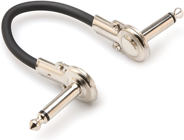 HOSA IRG-100.5 Flat Patch Cable Angled TS 15cm
