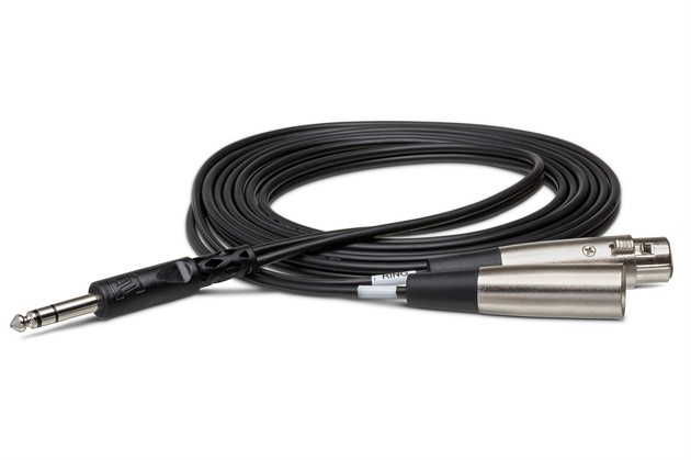 HOSA SRC-203 Insert Cable TRS-XLRF/XLRM 3m