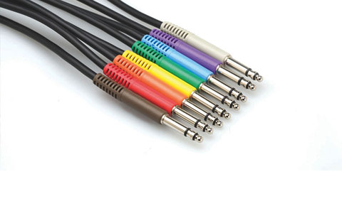 HOSA TTS-830 Patch Cables 8x TT 28cm