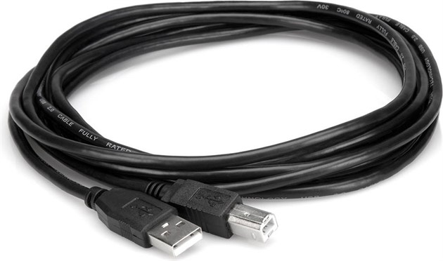 HOSA USB-203AB USB 2.0 A-B Black 0,9m