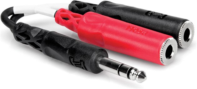 HOSA YPP-117 TRS Male - Dual TS Female 15cm