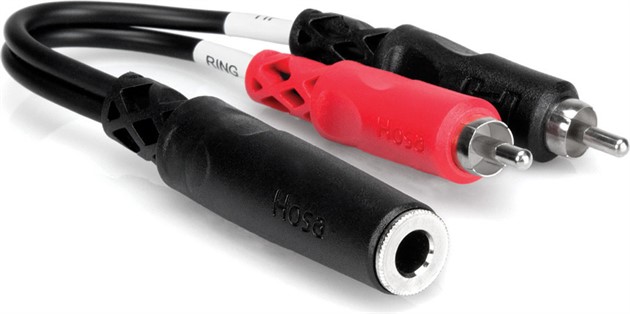 HOSA YPR-257 TRS Female - Dual RCA 15cm