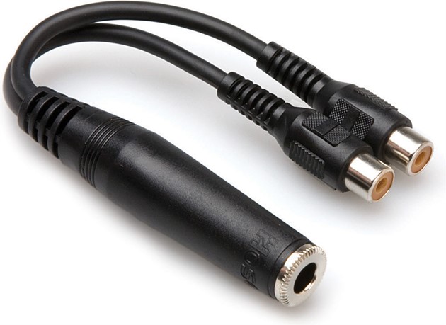 HOSA YRA-115 TS Female - Dual RCA Female 15cm