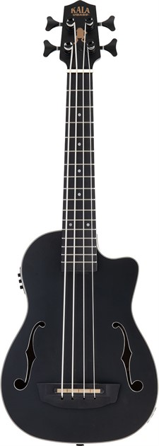 UBASS-JYMN-BK-FS Matte Black Journeyman U-Bass, Fretted w/Bag