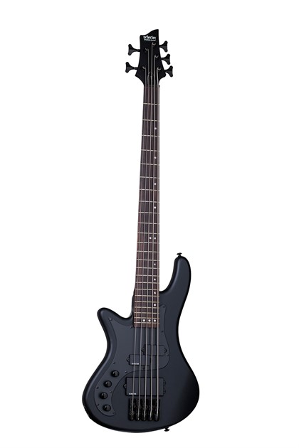 Schecter Stiletto Stealth-5 Left Hand Satin Black