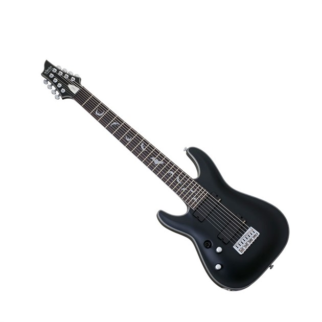 Schecter Damien Platinum 8 Satin Black Left