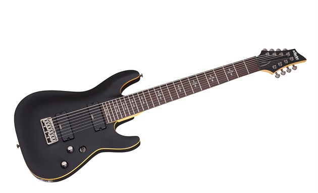 Schecter Demon 8 Aged Black Satin