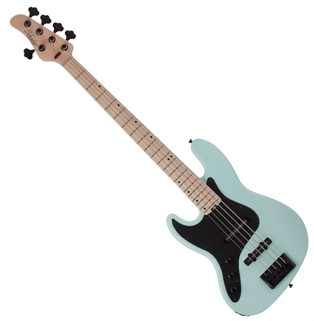 Schecter J-5 Maple Vänsterhänt Sea Foam Green