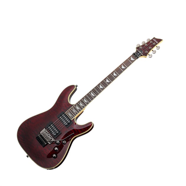 Schecter Omen Extreme FR Black Cherry Left