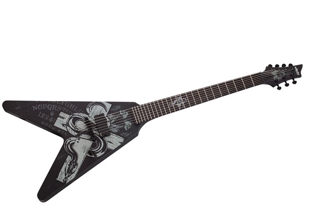 Schecter V-7 Chris Howorth Snake Cross
