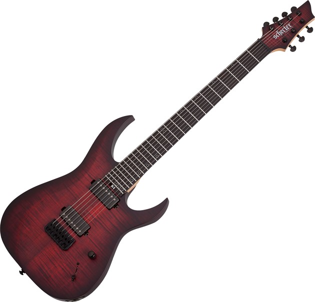 Schecter Sunset-7 Extreme Scarlet Burst