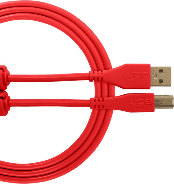UDG Ultimate USB 2.0 A-B Red Straight 3m