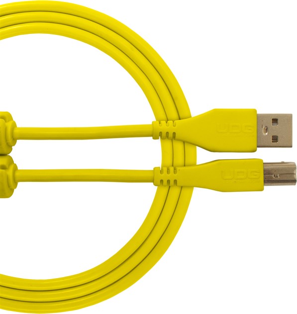 UDG Ultimate USB 2.0 A-B Yellow Straight 3m