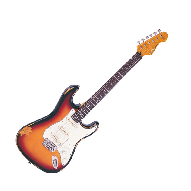 Vintage Icon V6 Distressed Sunburst