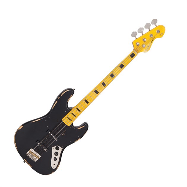 VINTAGE ICON BASS - MAPLE BOARD - DISTRESSED BLACK