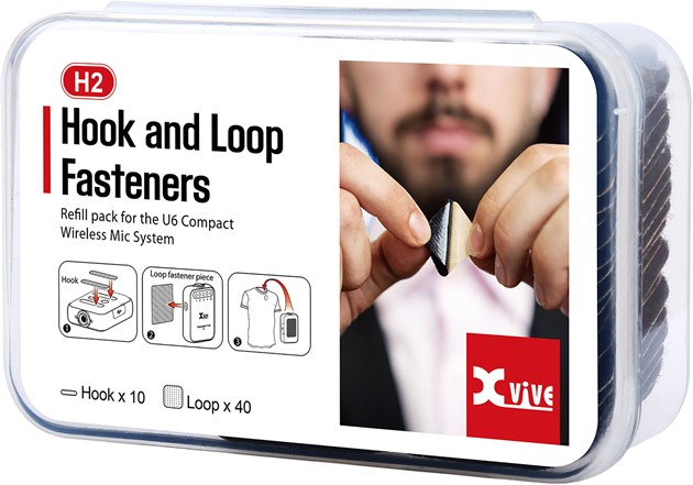 Xvive U6 Hook and Lopp Velcro Fasternes