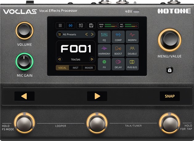 Voclas voice harmonizer and effect pedal