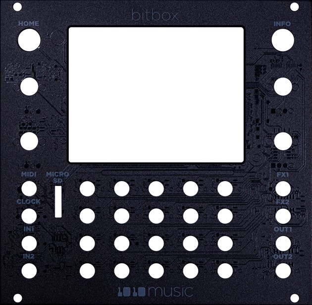 1010music Bitbox Black Faceplate