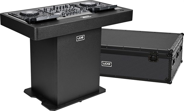 UDG Ultimate DJ Podium Workstation Set Black - Incl. flight case