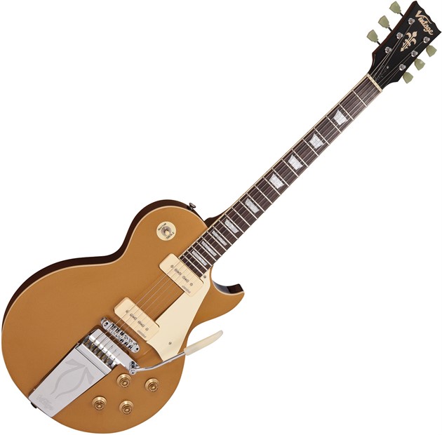 VINTAGE V100 MIDGE URE SIGNATURE MODEL - GOLD TOP W/VIBROLA