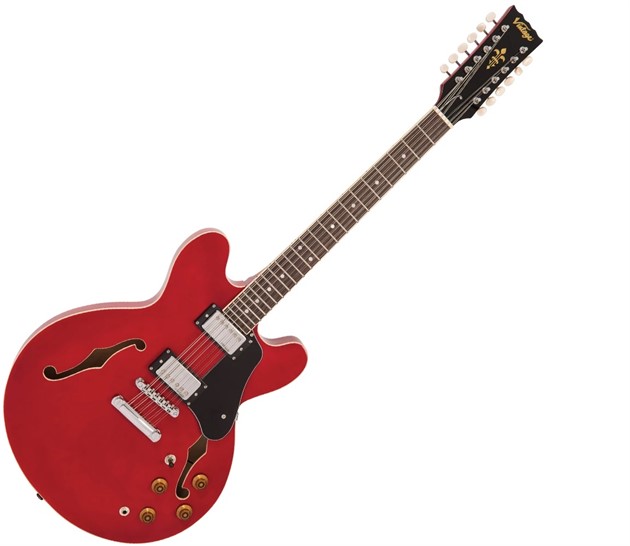 VINTAGE VSA500-12str. GUITAR, CHERRY RED